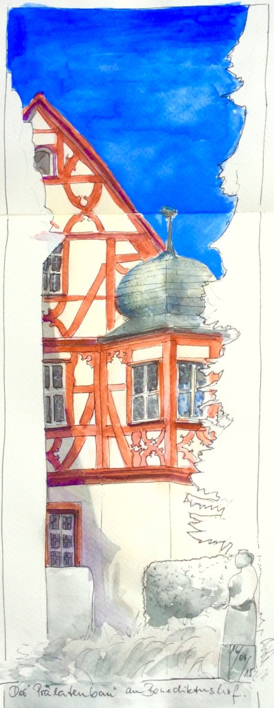 Prälatenbau am Benediktushof Holzkirchen, frühneuzeitlicher Gebäudeteil der Klosteranlage.