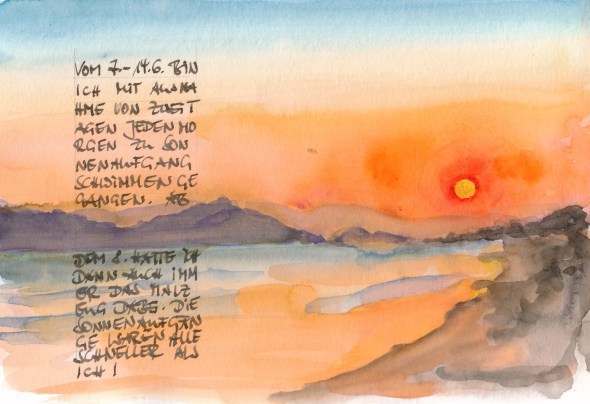 Sonnenaufgang auf Kos - ein Versuch